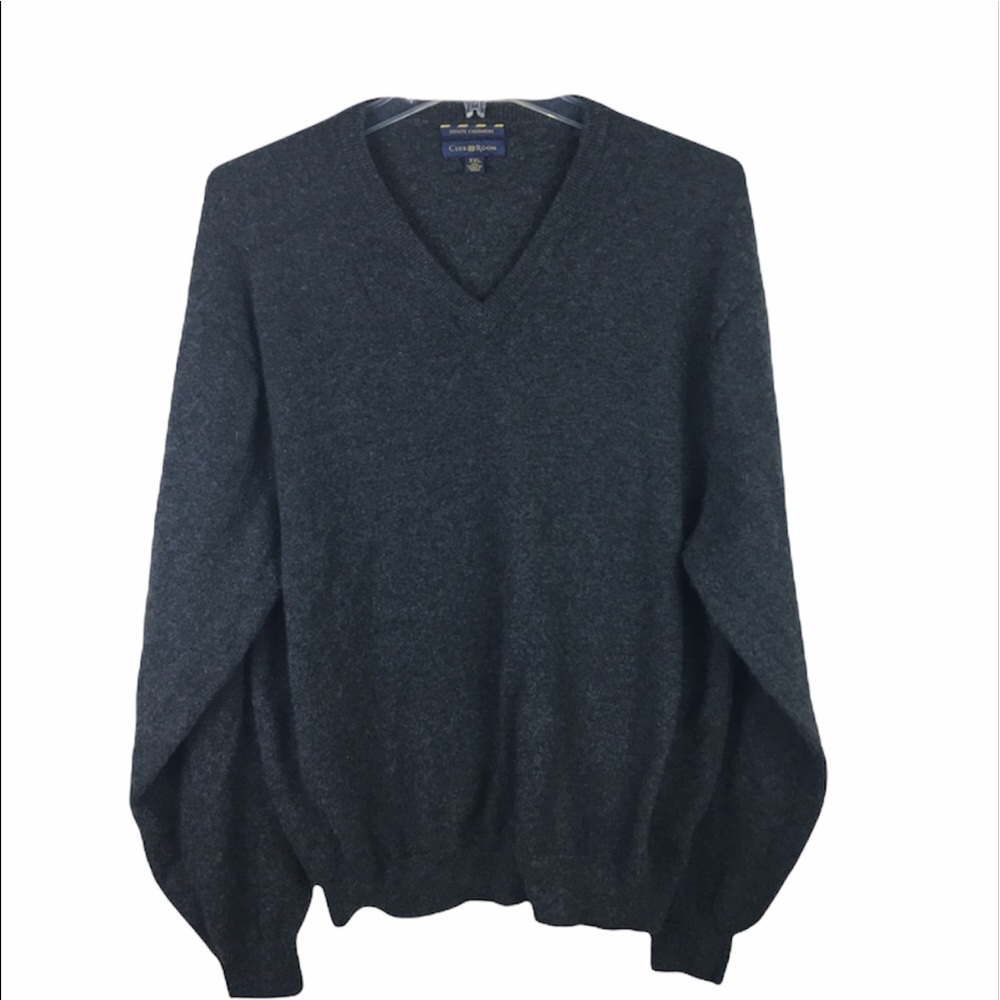 Macy's Club room cashmere v neck sweater cardigan